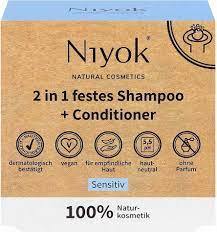 NIYOK 2 in 1 solid shampoo bar + conditioner sensitive